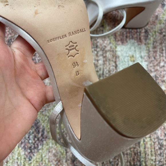 Loeffler Randall Malia Satin Curved-Heel Sandals Size 9.5 - Picture 10 of 10